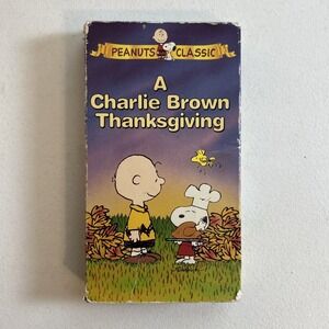 A Charlie Brown Thanksgiving (VHS, 1973) Peanut's Classic VHS Slipcase Holiday